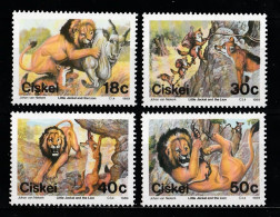 1989 Ciskei South African Folklore "the Little Jackal And The Lion" Set MNH** Ab235 - Fairy Tales, Popular Stories & Legends