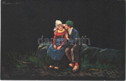 ** T2/T3 Children Art Postcard, Romantic Couple. Proprietá Artistica Riservata 1720-4. S: Colombo - Sin Clasificación