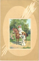 T2/T3 1911 Children Art Postcard, Horse Riding. Meissner & Buch Künstler-Postkarten Serie 1745. "Kindlicher Frohsinn" Li - Sin Clasificación