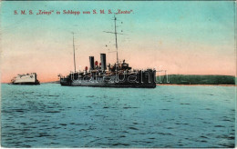 T2 1913 SMS Zrínyi Osztrák-magyar Radetzky-osztályú Pre-dreadnought Csatahajó és SMS Zenta Zenta-osztályú Védett Cirkáló - Ohne Zuordnung