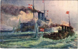 T2/T3 1917 Heldenmütige Verteidigung Der Zenta Und Ulan (Torpedobootzerstörer) Gegen Die Vereinigte Französische Und Eng - Non Classificati
