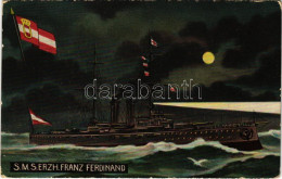 ** T3 SMS Erzherzog Franz Ferdinand Az Osztrák-Magyar Haditengerészet Radetzky-osztályú Csatahajója Este / K.u.K. Kriegs - Unclassified