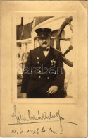 * T2/T3 1916 Hambach Adolf Hajós Kapitány / Hungarian Ship Captain. Photo (EK) - Unclassified