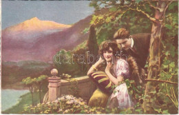 Delcampe - ** T2 Italian Lady Art Postcard, Romantic Couple. Proprietá Artistica Riservata 2021-2. - Non Classés