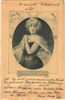 T2/T3 1902 Er Liebt Mich Mit Schmerzen / Lady Art Postcard. Floral S: F. Gareis Jun. (EK) - Unclassified
