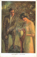 T2/T3 1923 "Love Signal - I Am Single" Lady Art Postcard, Romantic Couple. Reinthal & Newman No. 461. S: Alfred James De - Sin Clasificación