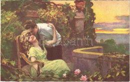 ** T2 Italian Lady Art Postcard, Romantic Couple. Proprietá Artistica Riservata 2021-4. - Unclassified