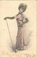 T2/T3 1904 Sie / "She" Lady Art Postcard. A.S.W. Serie (EK) - Ohne Zuordnung