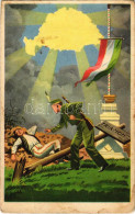 * T3 1939 Ébreszt A Magyar Jövő. Kiadja Az Ereklyés Országzászló Nagybizottsága / Hungarian Irredenta Propaganda Art Pos - Sin Clasificación