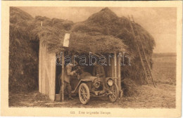 ** T1 Eine Originelle Garage / WWI German Military Automobile Garage Disguised - Non Classés