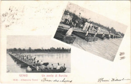 T2/T3 1903 Genio. Un Ponte Di Barche / Italian Military, Sappers, Bridge Of Boats (EK) - Non Classificati