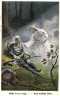 * T2/T3 WWI Injured Soldier With Jesus (Rb) - Zonder Classificatie