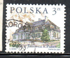 POLONIA POLAND POLSKA 2001 COUNTRY ESTATES JANOWIEC 3z USED USATO OBLITERE' - Usati