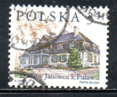POLONIA POLAND POLSKA 2001 COUNTRY ESTATES JANOWIEC 3z USED USATO OBLITERE' - Usados
