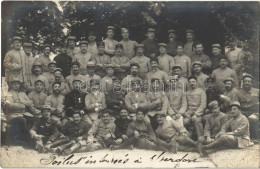 T2 1916 French Soldiers In Yverdon-les-Bains, WWI Military, Group Photo - Unclassified