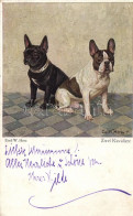 T2 'Zwei Kavaliere' / 'Two Cavaliers' French Bulldogs, Wohlgemuth & Lissner No. 5016 S: Emil W. Herz - Non Classificati