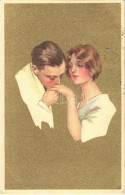 T2 1922 Couple, Anna & Gasparini 114-3. Golden Postcard - Unclassified