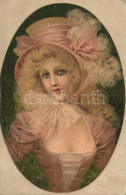 T2/T3 Lady With Hat Litho S: R. R. V. Wichera (EK) - Ohne Zuordnung