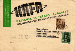 T2/T3 1944 Hatschek és Farkas HAFA Fotó és Mozilabor Reklámja. Budapest (EK) - Non Classés