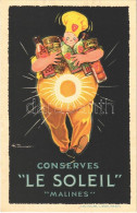 ** T1 Conserves "Le Soleil" "Malines". Arcitaire, Liege, Paris / French Canned Food Advertisement, Litho S: H. Fournier - Non Classés