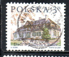 POLONIA POLAND POLSKA 2001 COUNTRY ESTATES JANOWIEC 3z USED USATO OBLITERE' - Usados