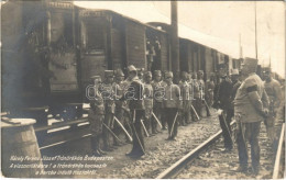 ** T2/T3 1914 Károly Ferenc József Trónörökös Budapesten. A Viszontlátásra! A Trónörökös Búcsúzik A Harcba Induló Tiszte - Ohne Zuordnung