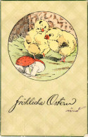 T2/T3 1909 Fröhliche Ostern! / Húsvéti üdvözlet / Easter Greeting. Litho (fa) - Non Classés