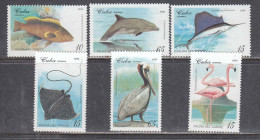 Cuba 1994 - Fauna Of The Caribbean, Mi-Nr. 3781/86, MNH** - Unused Stamps