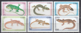 Cuba 1994 - Lizards, Mi-nr. 3792/97, MNH** - Unused Stamps