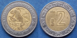 MEXICO - 2 Pesos 2001 Mo KM# 604 Estados Unidos Mexicanos Monetary Reform (1993) - Edelweiss Coins - Messico