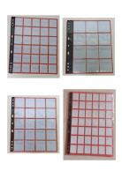 5 Fogli Inserti Per Raccoglitore  Monete Medaglie 12 -20 -30- 42 Tasche Caselle - Books & Software