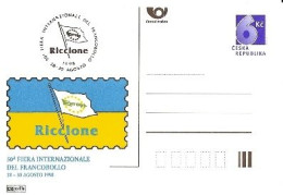 CDV A 35 Czech Republic Riccione Stamp Exhibition 1998 - Cartes Postales