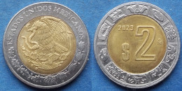 MEXICO - 2 Pesos 2023 Mo KM# 604 Estados Unidos Mexicanos Monetary Reform (1993) - Edelweiss Coins - Messico