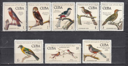 Cuba 1971 - Birds, Mi-Nr. 1733/40, MNH** - Ongebruikt