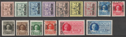 VATICAN - 1931 - COLIS-POSTAUX SERIE COMPLETE YVERT N° 1/15 */OBLITERES MH/USED - Nuovi