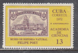 Cuba 1972 - 10 Years Of The Academy Of Sciences, Mi-Nr. 1750, MNH** - Ungebraucht