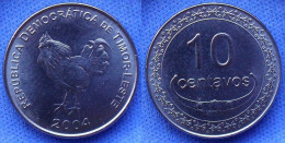 EAST TIMOR - 10 Centavos 2004 "Rooster" KM# 3 Democratic Republic Of Timor-Leste (2003) - Edelweiss Coins - Timor