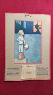 CALENDARIO PUBBLICITARIO 1922 - OMAGGIO CORRIERE DELLE PUGLIE - COMPLETO - CM. 34 X 24 - Groot Formaat: 1921-40