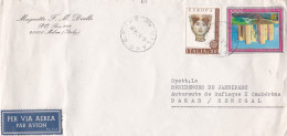 ITALIE --1979-- Lettre De MILAN  Pour DAKAR (Sénégal)..timbres....cachet  6-3-79 - 1971-80: Poststempel