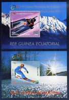 Guinée Guinea Equatoriale Blocs JO 80 ** - Winter 1980: Lake Placid