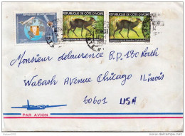 Postal History: Ivory Coast Cover - Selvaggina