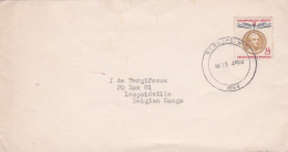 Etats-Unis -1959 -- Lettre De KENOSHA (Wisc)  Pour LEOPLOLDVILLE (Congo Belge)..timbre Seul Sur Lettre...cachet  13-3-59 - Brieven En Documenten