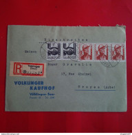 LETTRE  RECOMMANDE VOLKLINGEN SAAR POUR TROYES - Cartas & Documentos