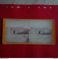 PHOTO BONFILS JERUSALEM PORTE DE DAMAS - Stereoscopic