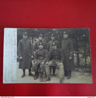 CARTE PHOTO CAMP KONIGSBRUCK SOLDAT PRISONNIER BARBIERS - Guerre 1914-18