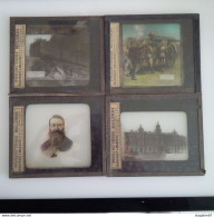 LOT 10 PHOTO PLAQUE RARE AFRIQUE DU SUD DONT CHERCHEUR D OR MILITARIA BOERS GENERAL JOUBERT TRAIN BLINDE KRUGER - Glass Slides