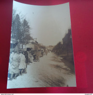 PHOTO MILITARIA LE CONVOI CAMION A COMPIEGNE VOYAGE DE BELGIQUE EN CHAMPAGNE 1917 - Guerra, Militares