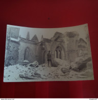 PHOTO MILITARIA NIEUPORT EGLISE EN RUINE 1916 - Guerra, Militares