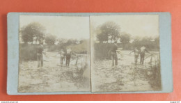 PHOTO STEREO PÊCHE 1897 - Photos Stéréoscopiques