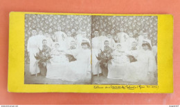 PHOTO STÉRÉO 1896 GIEN TABLEAU DU DERNIER DES TABIUS - Fotos Estereoscópicas